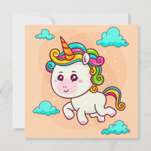 Carte de vacances de Licorne
