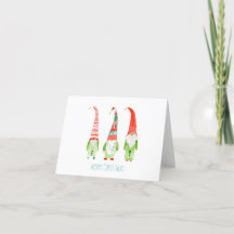 Carte de vacances de lutins mignons