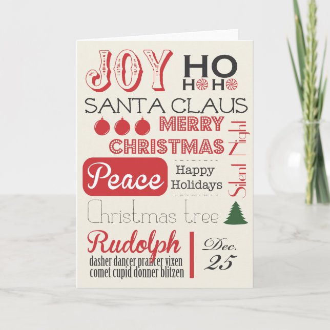 Carte de vacances de Noël (Devant)