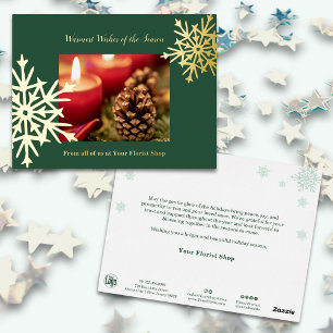Carte de vacances de Noël - Accessoires de fiole d