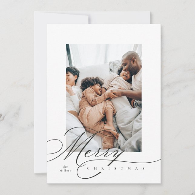 Carte de vacances de Noël avec lettrage manuel (Devant)