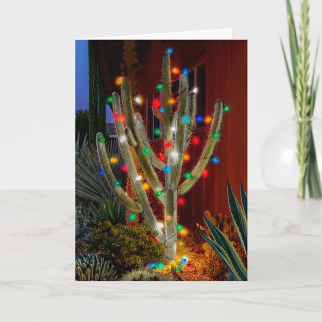 Carte de vacances de Noël Cactus (Devant)