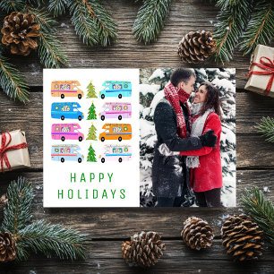 Carte de vacances de Noël Cume Camper RV photo per