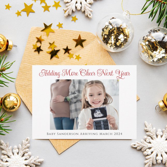 Carte de vacances de Noël de grossesse (Créateur téléchargé)