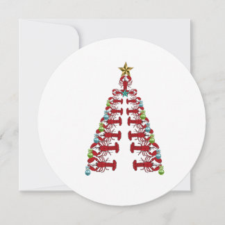 Carte de vacances de Noël de homard