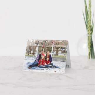 Carte de vacances de Noël de la famille personnali