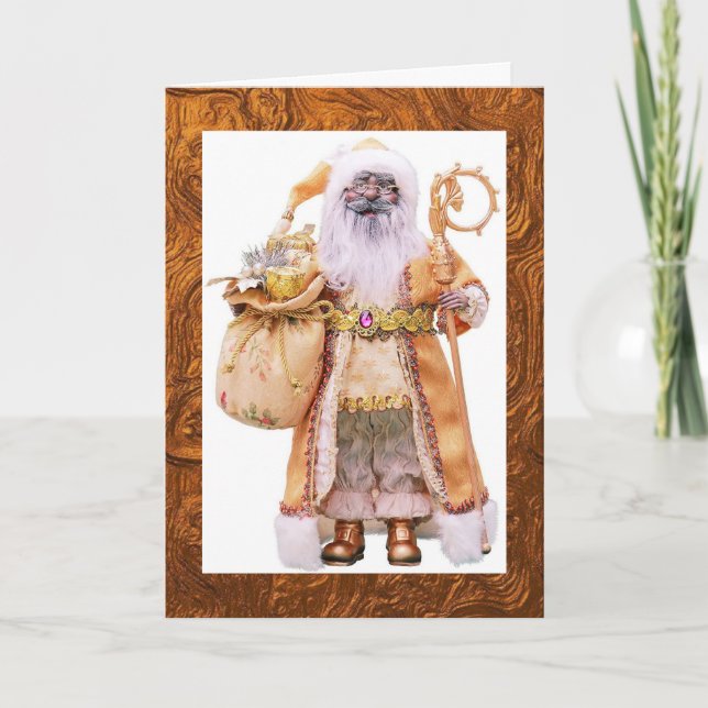 Carte de vacances de Noël de Père Noël (Devant)