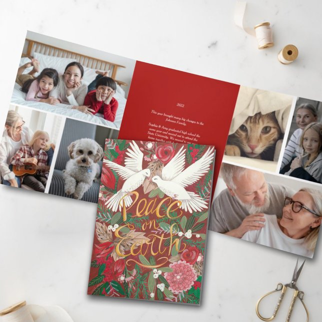 Carte de vacances de Noël Doses Peace on Earth (Créateur téléchargé)