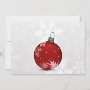 carte de vacances de Noël festive argent rouge