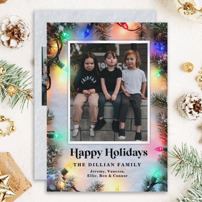 Carte de vacances de Noël Festivités modernes (Créateur téléchargé)