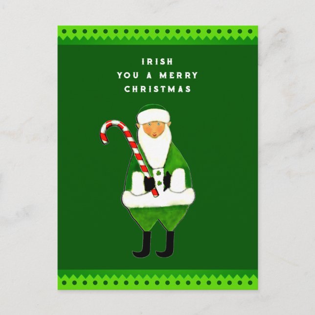 Carte de vacances de Noël irlandaise (Devant)