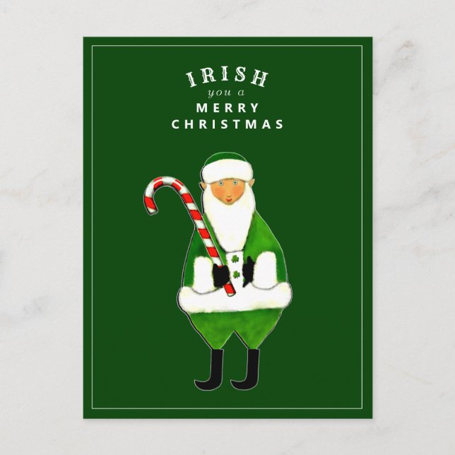 Carte de vacances de Noël irlandaise (Devant)