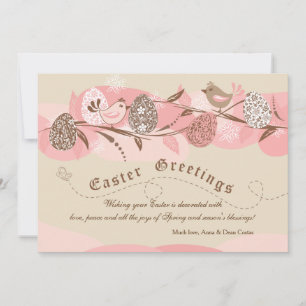 Carte de vacances de Pâques Chicks