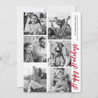 Carte de vacances de Photomaton - Rouge Bonbon