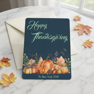 Carte de vacances de Thanksgiving joyeux , Carte d