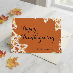 Carte de vacances de Thanksgiving joyeux , Carte d