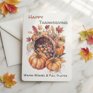 Carte de vacances de Thanksgiving joyeux , Carte d