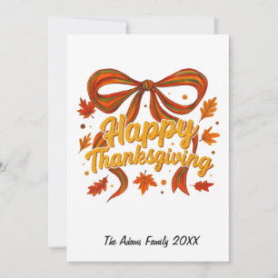 Carte de vacances de Thanksgiving joyeux , Carte d