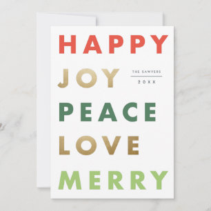 Carte de vacances de type gras