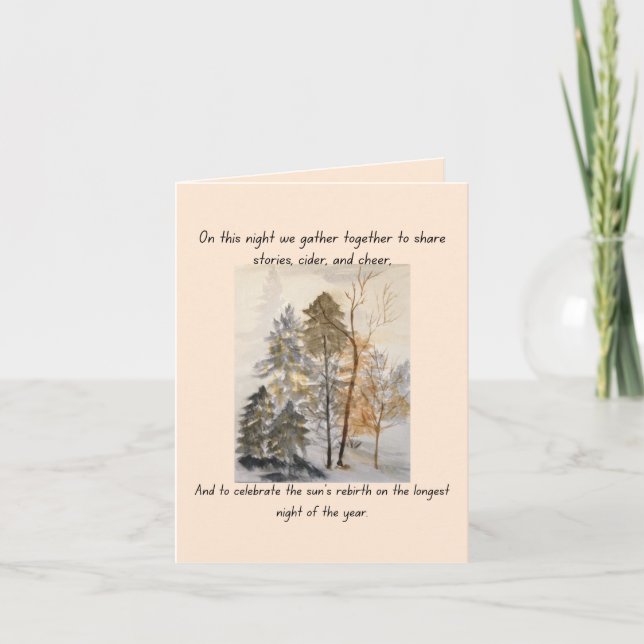 Carte de vacances de Yule (Devant)