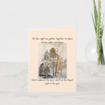 Carte de vacances de Yule