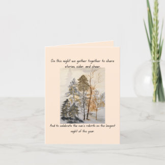 Carte de vacances de Yule