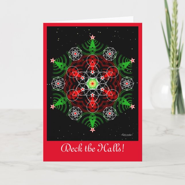 Carte de vacances Deck the Halls (Devant)