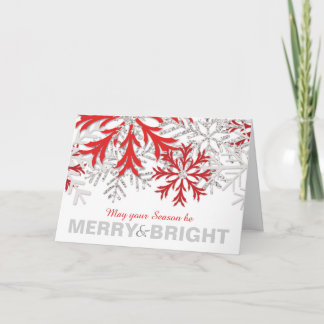 Carte de vacances d'hiver Red Silver