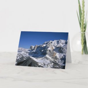 Carte de vacances d'hiver Sella Gruppe