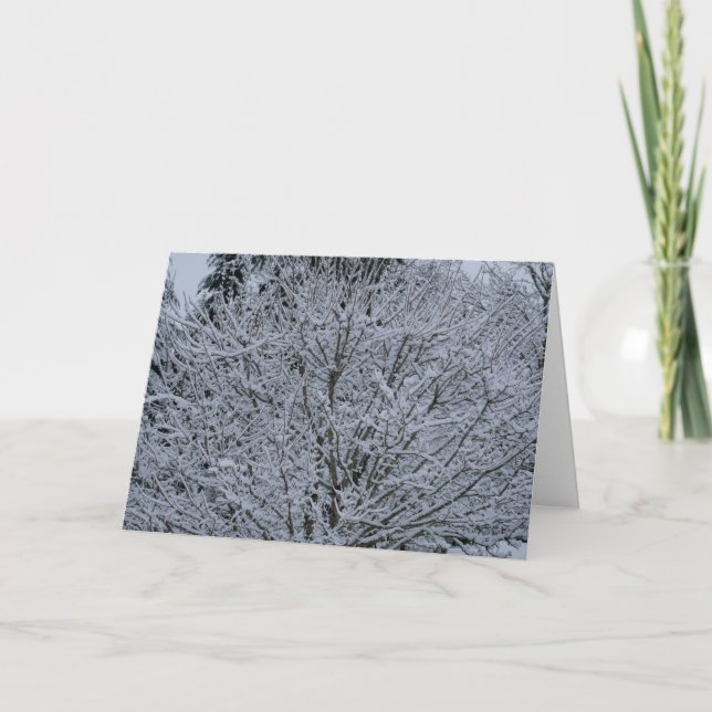 Carte de vacances d'hiver - voeux d'hiver chauds (Devant)