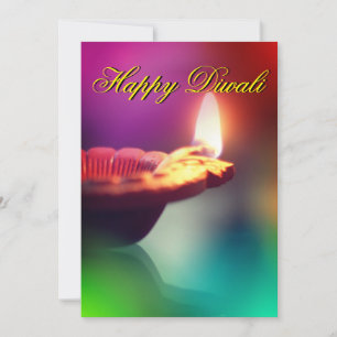 Carte de vacances Diwali