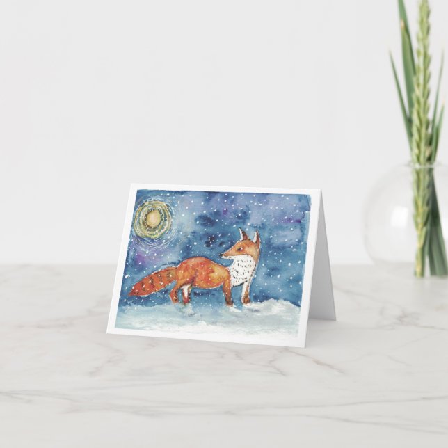 Carte de vacances du renard (Devant)