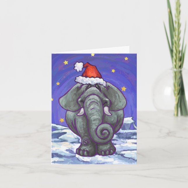 Carte de vacances Eléphant (Devant)