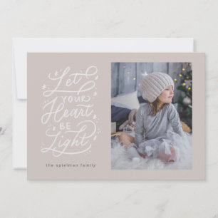 carte de vacances en étoile au coeur léger