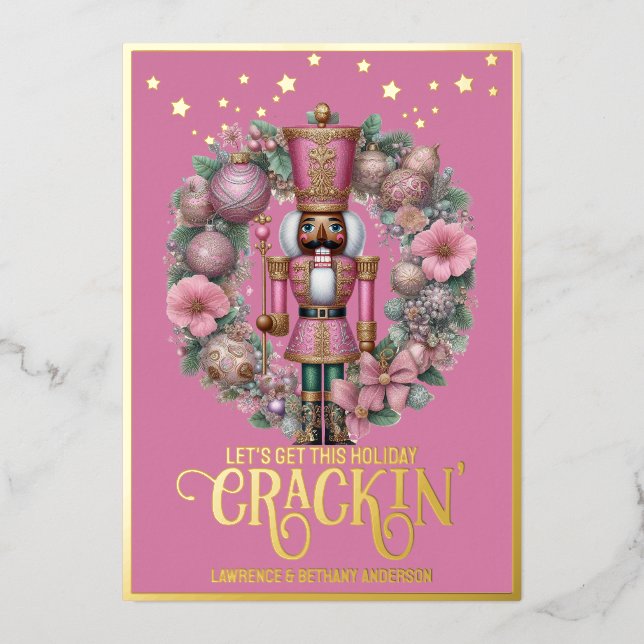 Carte de vacances en feuille de métal (Recto)