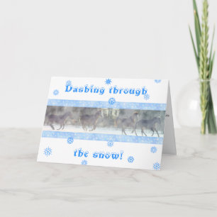 Carte de vacances en mode Dashing