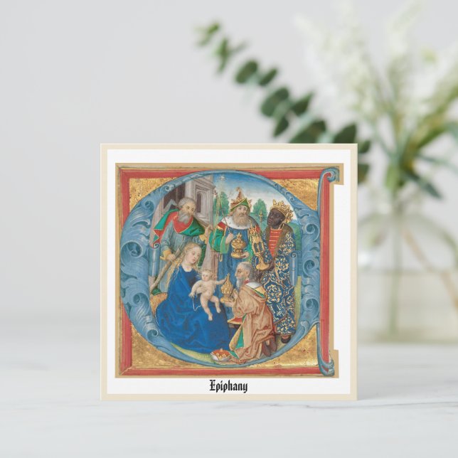 Carte de vacances Epiphany (Debout devant)