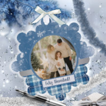 Carte de vacances espagnole Feliz Navidad Elegante