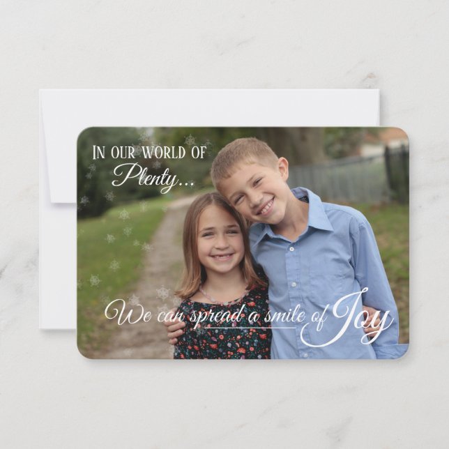 Carte de vacances - Étendre la JOIE (Devant)