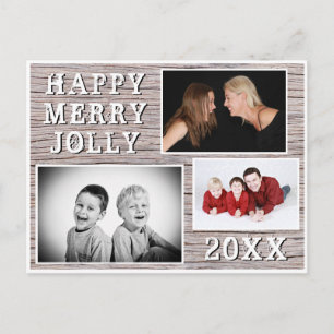 Carte de vacances familiale en collage photo Rusti