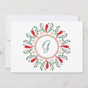 Carte de vacances Feliz Navidad Red Chile Pepper