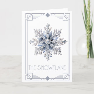 Carte de vacances flocon de neige