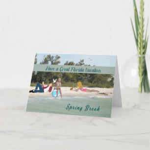Carte de vacances Floride Spring Break