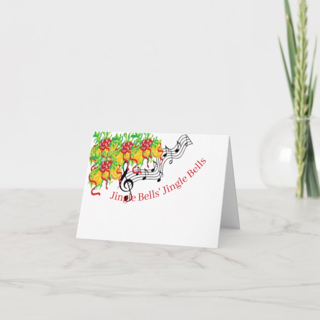 Carte de vacances G : Sonnette de Noël  (Devant)