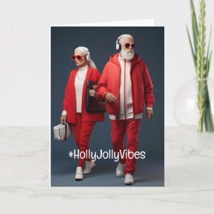 Carte de vacances Gen Z Père Noël