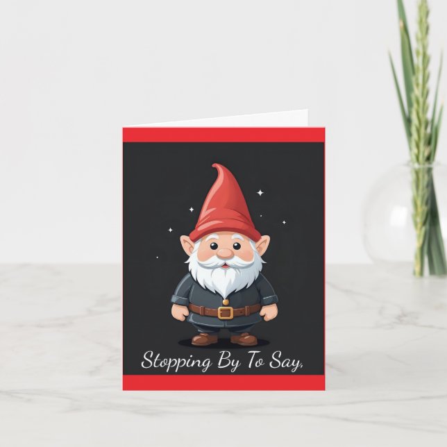Carte de vacances Gnome (Devant)