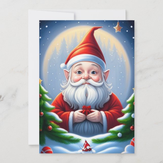 Carte de vacances Gnome Flat Holiday (Devant)