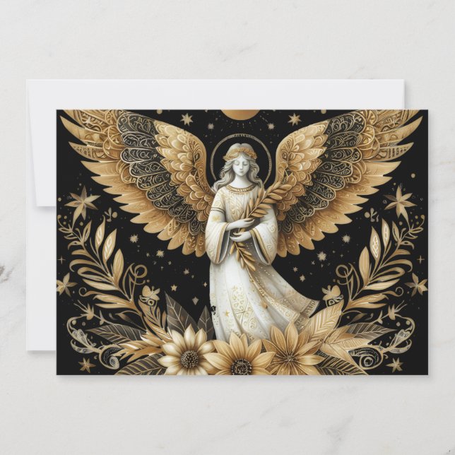 Carte de vacances Golden Angel Flat (Devant)