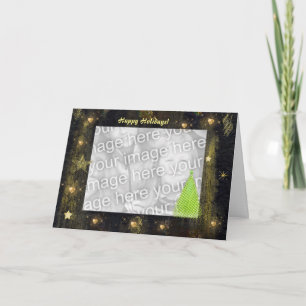 Carte de vacances Golden Star et Green Tree