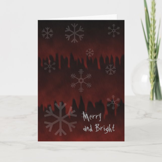 Carte de vacances Goth Goth pas si brillante (Devant)